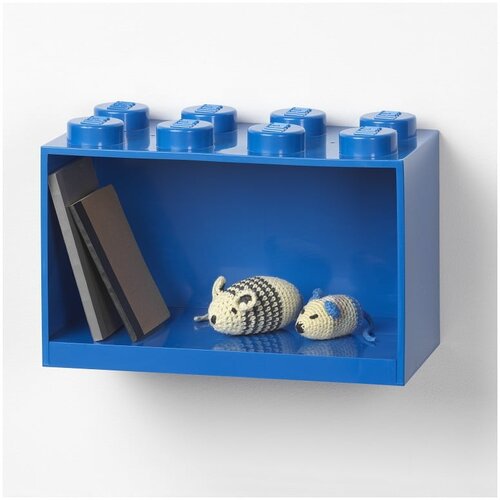 Lego Otroška modra stenska polica LEGO® Brick 8 Cene
