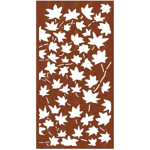  Vrtni zidni ukras 105x55 cm čelik CORTEN uzorak javorovog li&amp;scaron;ća Slike