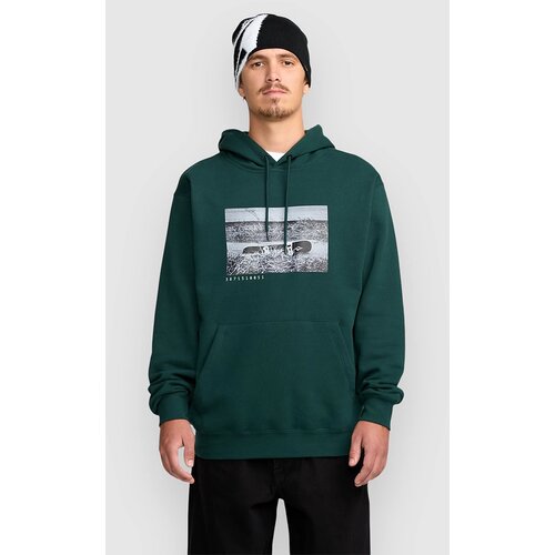 Volcom Essential Pulover s kapuco black green Cene