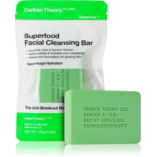 Carbon Theory Facial Cleansing Bar Superfood čistilno milo za obraz Green 100 g Cene