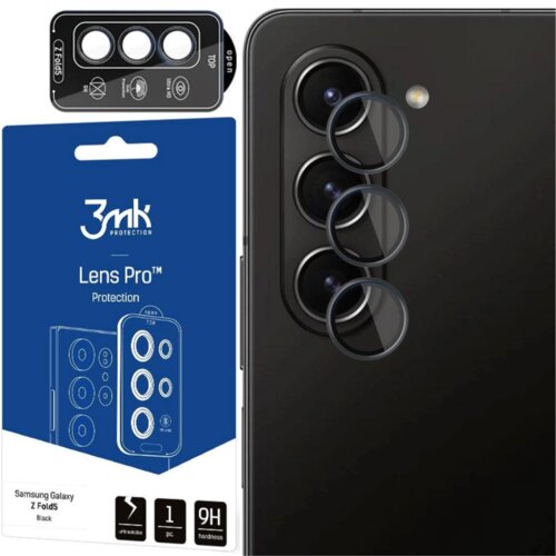 3mk ZA&amp;Scaron;ČITA ZA LEČE PRO ČRNA ZA SAMSUNG GALAXY Z FOLD 5 KALJENO STEKLO, (21965833) Slike