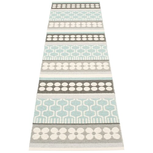 Pappelina siv/turkizen zunanji in notranji tekač 70x270 cm asta pale turquoise – Cene