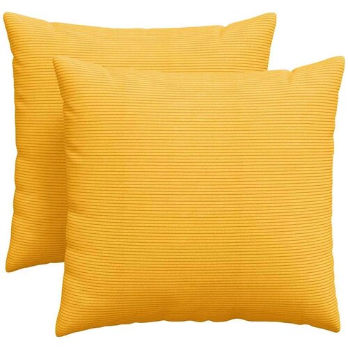 VidaXL jastučići za sofu 2 pcs svijetlo žuta 45 x 45 cm Slike