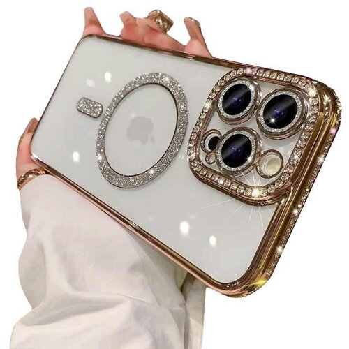 FASHION MAGSAFE ZASTITA KAMERE IPHONE 15 PRO ZLATNI Cijene