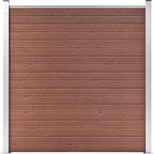 VidaXL vrtna ograda WPC 180 x 186 cm smeđa Slike