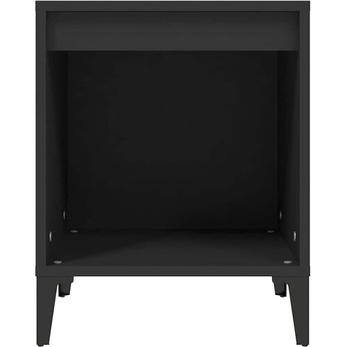  Noćni ormarići 2 kom crni 40x35x50 cm Crna Slike