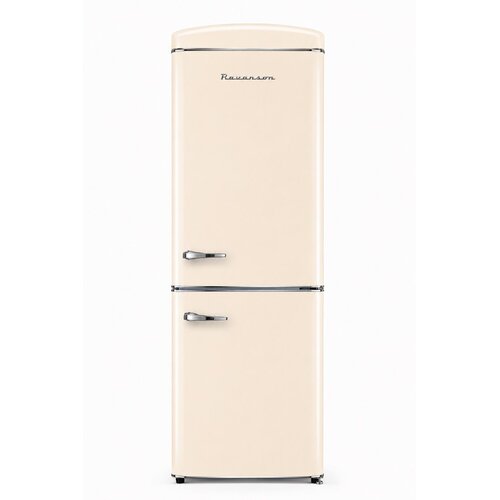 Ravanson LKK-315RM Retro Fridge 597 mm x 707 mm x 1943 mm | 315 l | Total No Frost | Energy Class E | Cream Slike