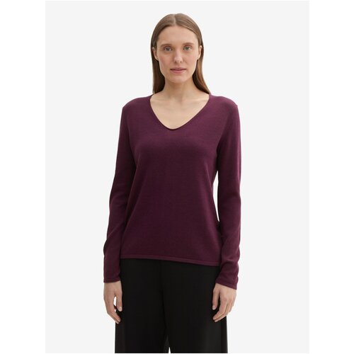 Tom Tailor Burgundy women's sweater - Women Cene