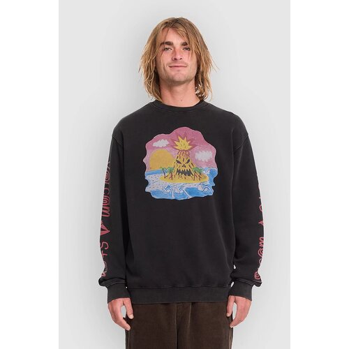 Volcom Fa Ozzy Crew Sweater light acid black Slike