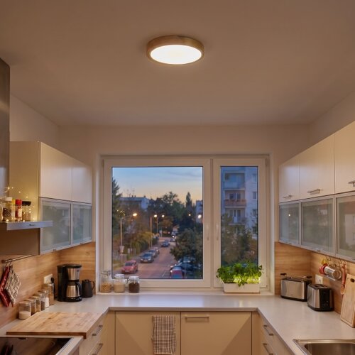 Brilagi LED plafonsko svetlo PILANA LED/24W/230V hrast/zlatna prečnik 30 cm Slike