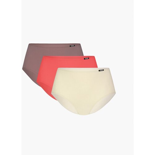 Atlantic Women&amp;#039;s panties Maxi 3Pack - light coral/ecru/brown cappuccino Slike