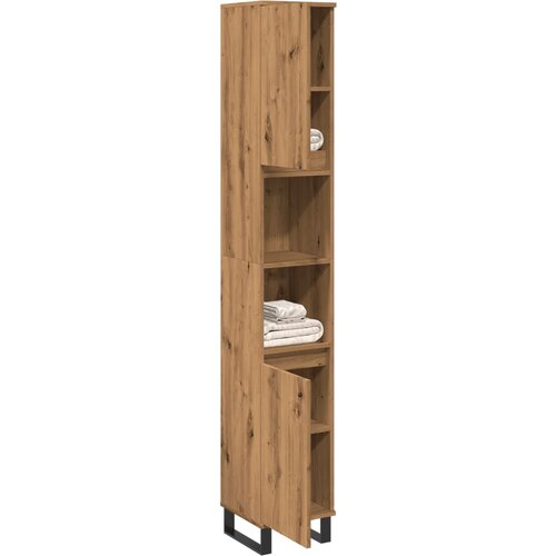 vidaXL Kupaonski ormarić artisan hrast 30x30x190 cm konstruirano drvo Cijene