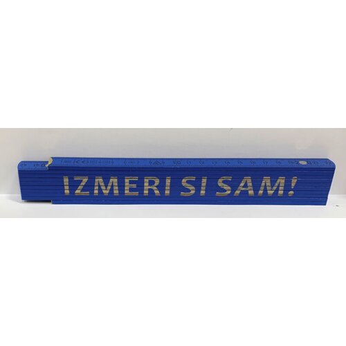HEKA Zložljiv meter Heka (napis: Izmeri si sam, modre barve, 2 m) Cene