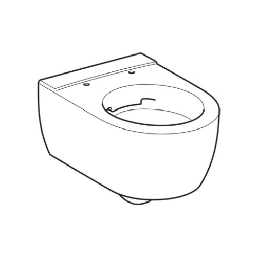Geberit iCon konzolna wc &amp;scaron;olja, skriveno kačenje, Rimfree 204060000 Slike