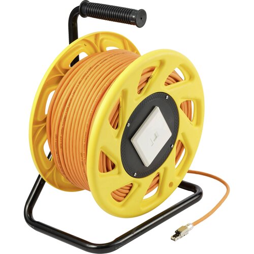 Renkforce RJ45 omrežni kabelski boben CAT 6a (neobdelani kabel CAT7) S/FTP 50 m oranžna brez halogena, (20537782) Cene