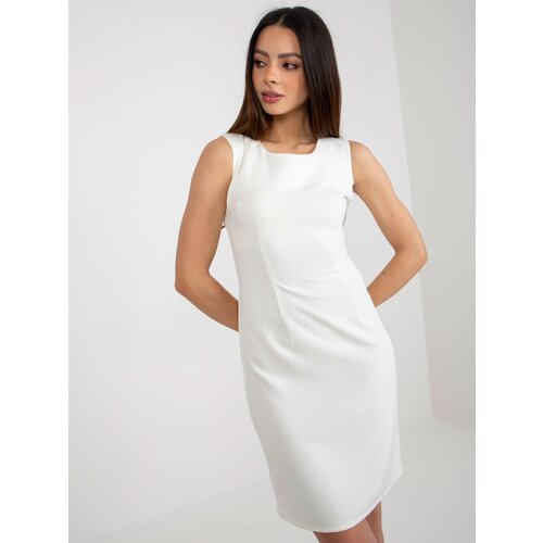 Fashion Hunters Ecru elegant cocktail dress with bolero Slike