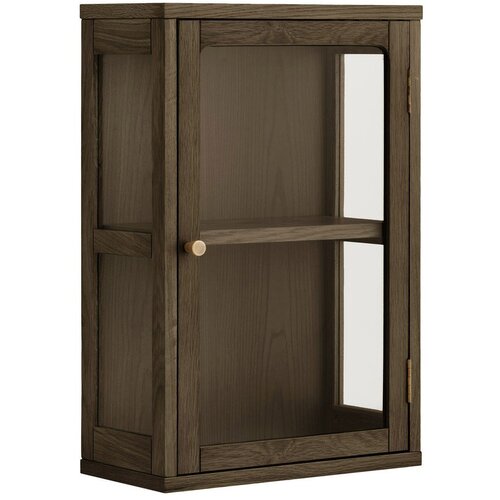 House Nordic Tamno smeđa viseća vitrina u dekoru hrasta 40x60x20 cm Zamora &amp;ndash; Slike