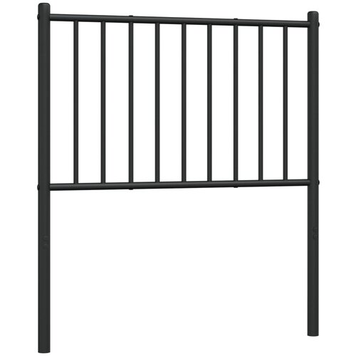 Maison Chic kovinsko posteljno vzglavje - vzglavna omarica - nočna omarica črno 75 cm, (21704562) Slike