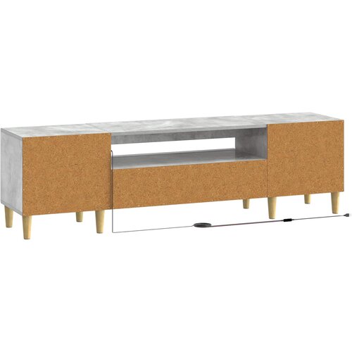  LED TV kabinet Betonska siva Konstruirano drvo Slike