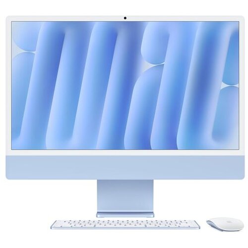 Apple 2024 iMac All-in-One Desktop Computer with M4 chip with 8-core CPU and 8-core GPU: Built for Intelligence, 24-inch Retina Display, 16GB Unified Memory, 256GB SSD Storage; Blue Cene