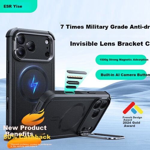  esr maska za mobilni telefon iphone 17 pro, crna Cene