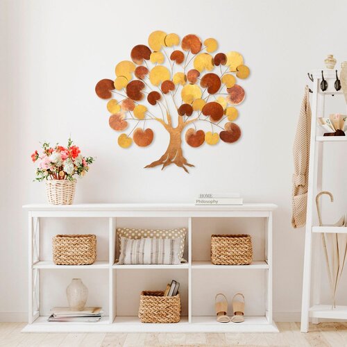 Wallity Zidna dekoracija Lime Hazel 2, 115x105cm, Bronza Cene