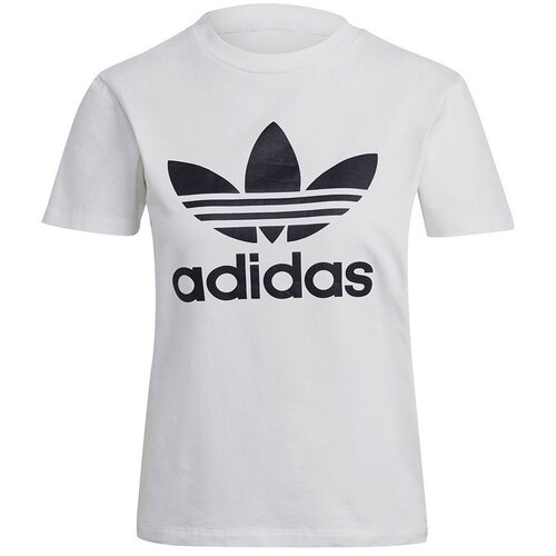 Adidas Majice s kratkimi rokavi Trefoil Tee Bela Slike