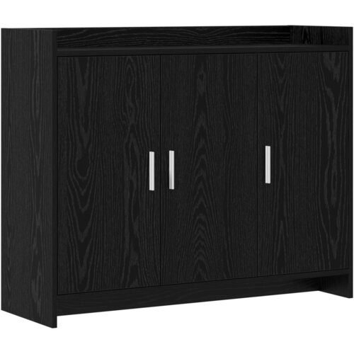 vidaXL Strani &scaron;al Črni hrast 98,5 x 33 x 80 cm Inženirski les, (5000253258) Cene
