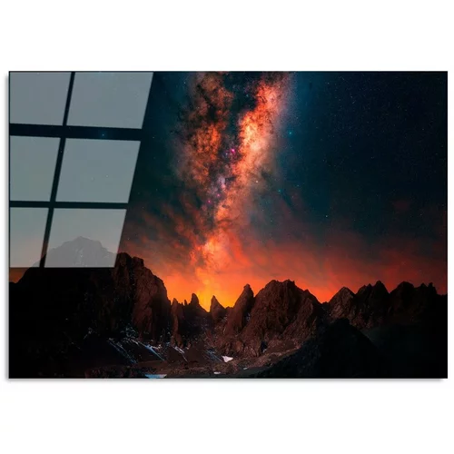 Wallity Staklena slika 100x70 cm Night Sky -