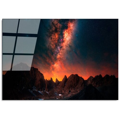 Wallity Staklena slika 100x70 cm Night Sky - Slike