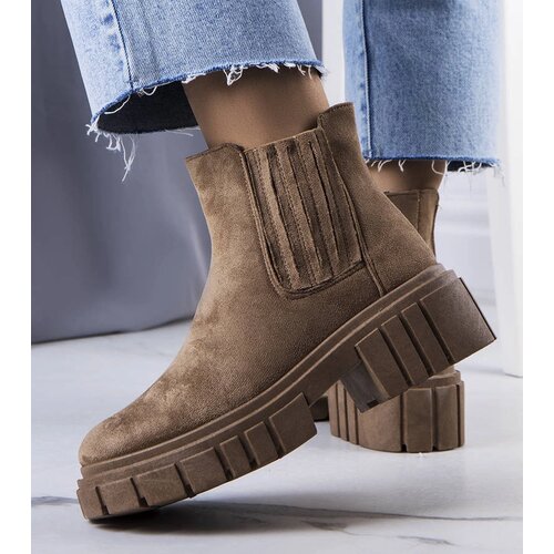 Gemre Brown insulated ankle boots Leiva Slike