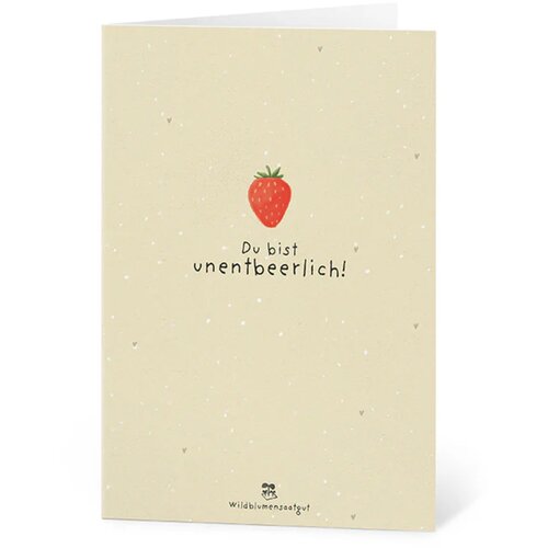  Voščilnica iz semenskega papirja "Du bist unentbeerlich" - 1 k. Cene