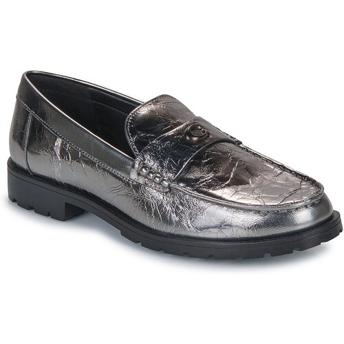 Coach Mokasini JOCELYN CRINKLE METALLIC LOAFER Siva Slike