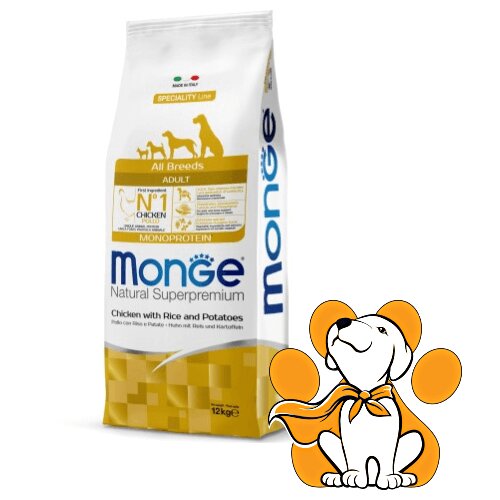 Monge natural Superpremium All Breeds Adult Chicken 12kg, Hrana Sa Piletinom Cene