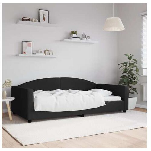 vidaXL Dnevni krevet crni 100 x 200 cm od tkanine Cene