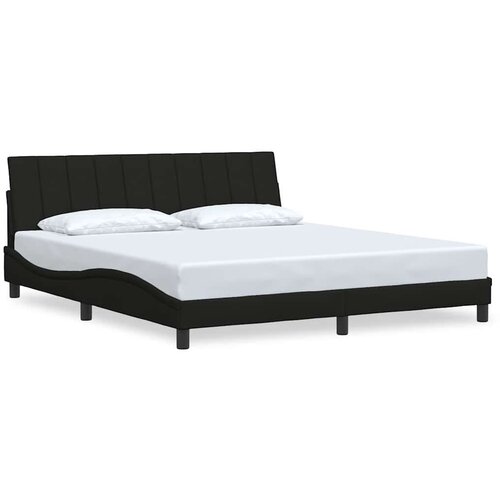 VidaXL okvir kreveta bez madraca crni 180x200 cm od tkanine Slike