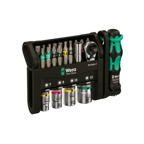 Wera 049000 Tool-Check Modular 1 kompaktni set bitova i gedora, 21 deo ( 049000 ) Cene