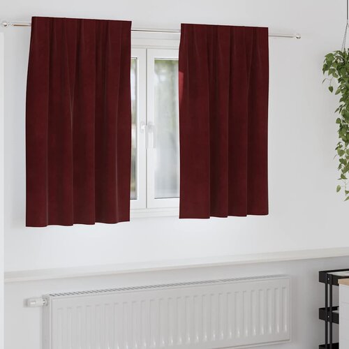  Zavjese za zamračivanje 2 pcs Vinska crvena 140 x 140 cm Bar&scaron;un Cene