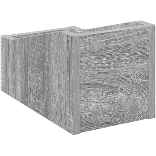  Kutija za LP ploče 2 kom. Siva Sonoma 18 x 32 x 18 cm Slike