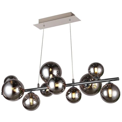Wofi 6014.10.24.9000 - led luster na sajli villa 10xG9/3W/230V crna/hrom Cene
