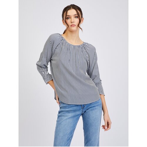 Orsay Dark Blue Ladies Striped Blouse - Ladies Cene