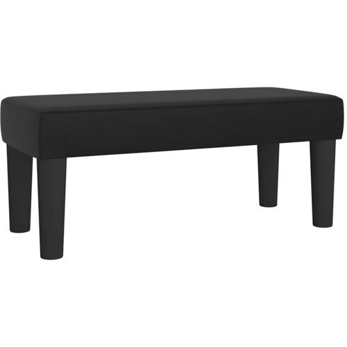  s oprugama i madracem crni 120x190 cm od umjetne kože Slike