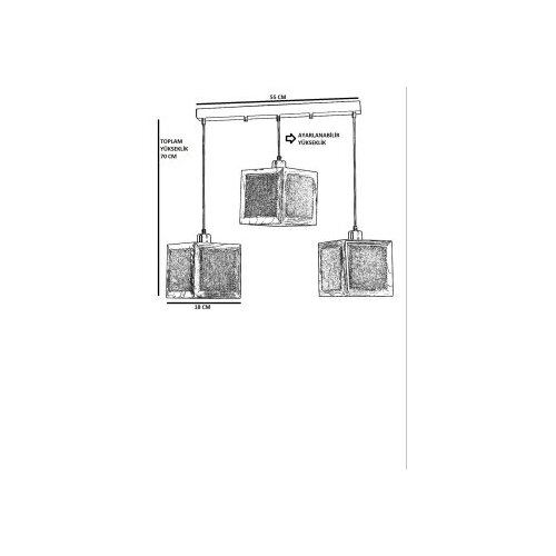 Opviq kumsal 8703-5 blackrattan chandelier Cene