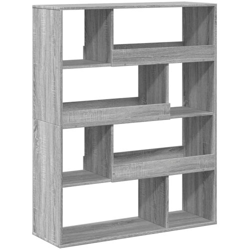 Maison Chic Knjižna omara - Knjižni regal siva sonoma 100x33x125,5 cm inženirski les, (21725205) Slike