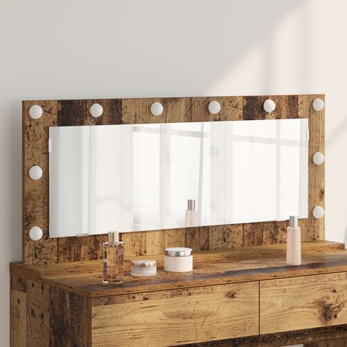 vidaXL ogledalo za toalet Staro drvo Drvo 100 x 45 x 18 cm Ogledalo Cijene