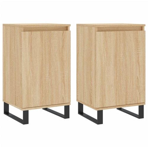 Maison Chic Komoda - Predalnik 2 kosa sonoma hrast 40x35x70 cm inženirski les, (21721361) Cene