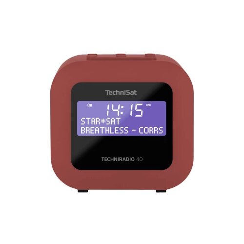 Technisat TECHNIRADIO 40, rot džepni radio DAB+ (1012), UKW (1014) DAB+, UKW funkcija alarma, uklj. kutija zvučnika crvena Slike