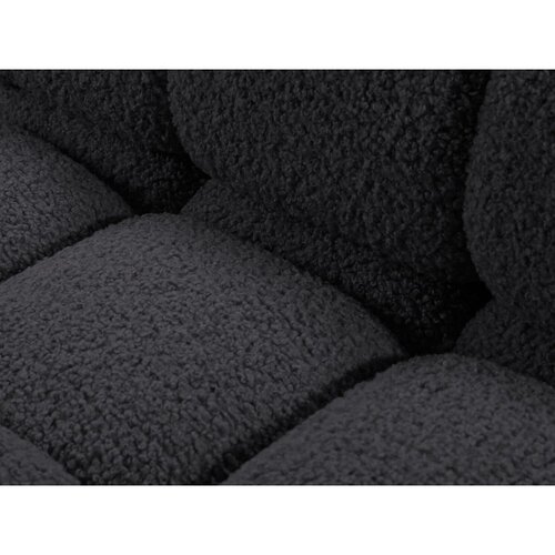 Micadoni Antracitno siva kutna garnitura od boucl&amp;eacute; tkanine (s desnim kutom) Bellis &amp;ndash; Home Slike