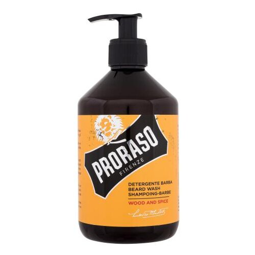 Proraso Wood &amp;amp; Spice Beard Wash &amp;scaron;ampon za bradu drvenasto-začinskog mirisa 500 ml za mo&amp;scaron;ke Slike