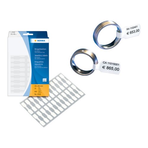 Herma Jewellery Labels 10x49 25 Sheets 111x170 600 pcs. 2510 Cijene